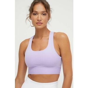 Dkny sutien sport culoarea violet, neted imagine