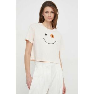 Save The Duck tricou din bumbac femei, culoarea roz imagine