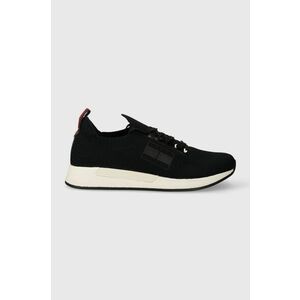 Tommy Jeans sneakers TJM ELEVATED RUNNER KNITTED culoarea negru, EM0EM01382 imagine