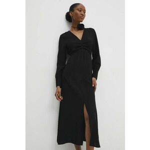 Answear Lab rochie culoarea negru, midi, drept imagine