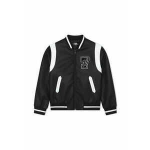 Karl Lagerfeld geaca bomber pentru copii culoarea negru imagine