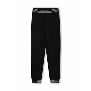 Karl Lagerfeld pantaloni de trening pentru copii culoarea negru, neted imagine