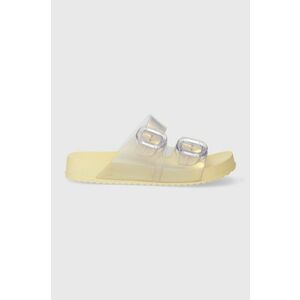 Melissa papuci MELISSA COZY SLIDE AD femei, culoarea galben, M.33913.T378 imagine