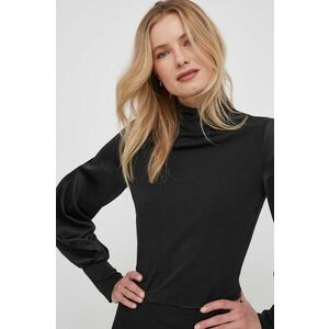 Sisley bluza femei, culoarea negru, neted imagine