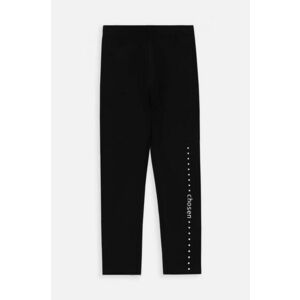 Coccodrillo leggins copii culoarea negru, neted imagine