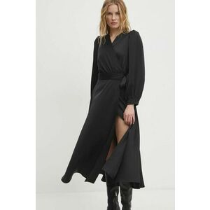 Answear Lab rochie culoarea negru, midi, evazati imagine