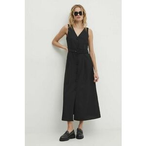 Answear Lab rochie culoarea negru, midi, evazati imagine