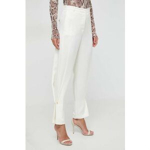 Marella pantaloni femei, culoarea bej, lat, high waist 2413130000000 imagine