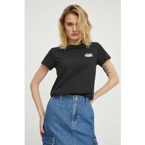 Levi's tricou din bumbac femei, culoarea negru imagine