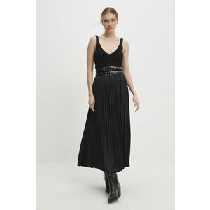 Answear Lab fusta culoarea negru, maxi, evazati imagine