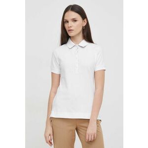 Barbour tricou polo femei, culoarea alb imagine