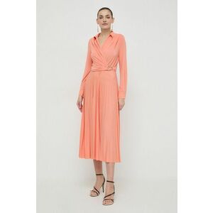 Marella rochie culoarea portocaliu, maxi, evazați 2413620000000 imagine