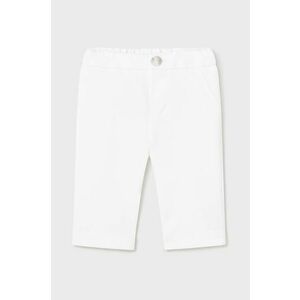 Mayoral Newborn pantaloni bebe culoarea alb, neted imagine