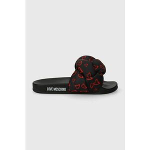 Love Moschino papuci femei, culoarea negru JA28312G0IIW100A imagine