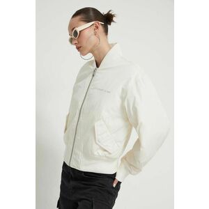 Tommy Jeans geacă bomber femei, culoarea bej, de tranziție DW0DW17240 imagine