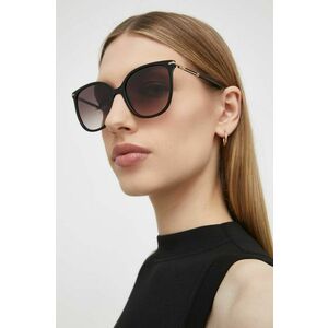 Carolina Herrera ochelari de soare femei, culoarea negru imagine