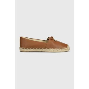 MICHAEL Michael Kors espadrile de piele Nori culoarea maro, 40R4NRFP1L imagine