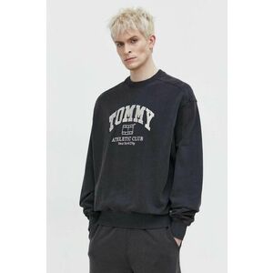 Tommy Jeans hanorac de bumbac bărbați, culoarea gri, melanj DM0DM18635 imagine