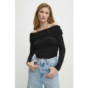 Answear Lab bluza femei, culoarea negru, neted imagine