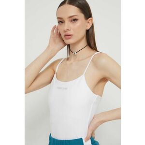 Tommy Jeans top femei, culoarea alb DW0DW17364 imagine