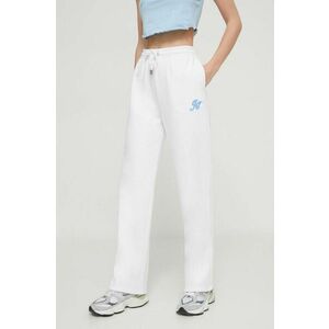 Juicy Couture pantaloni de trening culoarea alb, cu imprimeu imagine