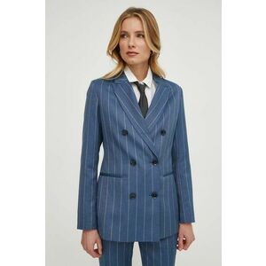 Sisley blazer din amestec de in cu doua randuri de nasturi, modelator imagine