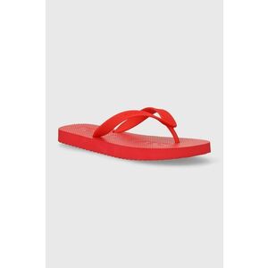 Tommy Jeans slapi TJM BEACH FLIP FLOP barbati, culoarea rosu, EM0EM01392 imagine