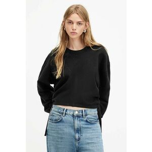 AllSaints hanorac de bumbac MIRA culoarea negru, neted imagine