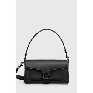 Coach poseta de piele culoarea negru imagine