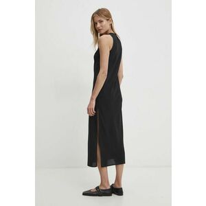 Answear Lab rochie culoarea negru, midi, evazati imagine