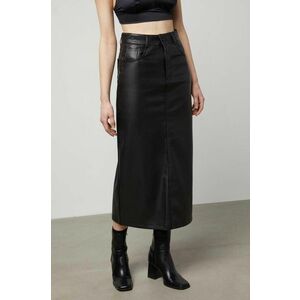 Answear Lab fusta culoarea negru, midi, drept imagine