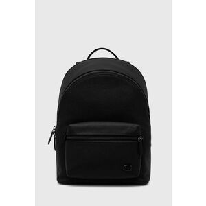 Coach ghiozdan de piele barbati, culoarea negru, mare, neted imagine