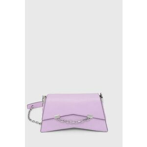 Karl Lagerfeld poseta de piele culoarea violet imagine