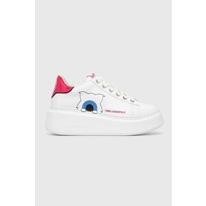 Karl Lagerfeld sneakers din piele ANAKAPRI KL x DOUR DARCEL culoarea alb, KL96591 imagine