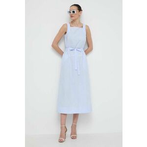 Max Mara Leisure rochie din bumbac midi, evazați 2416220000000 imagine