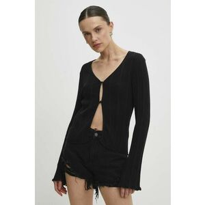 Answear Lab cardigan din bumbac culoarea negru, light imagine