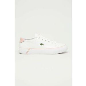 Lacoste Ghete de piele culoarea alb imagine