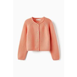 zippy cardigan din bumbac pentru copii culoarea portocaliu, light imagine