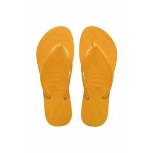 Havaianas slapi SLIM femei, culoarea portocaliu, cu toc plat, 4000030.1740 imagine