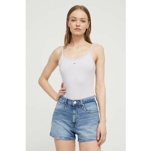 Tommy Jeans body femei, culoarea violet DW0DW17993 imagine