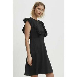 Answear Lab rochie culoarea negru, mini, evazati imagine