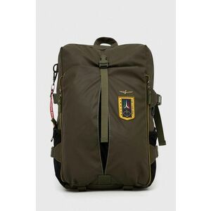 Aeronautica Militare rucsac barbati, culoarea verde, mare, cu imprimeu imagine