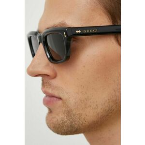 Gucci ochelari de soare barbati, culoarea negru imagine