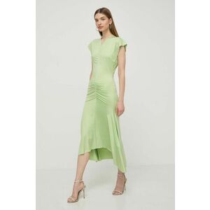 Victoria Beckham rochie culoarea verde, maxi, evazați 1224WDR005425A imagine