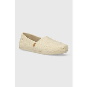 Toms espadrile Alpargata culoarea bej, 10020656 imagine