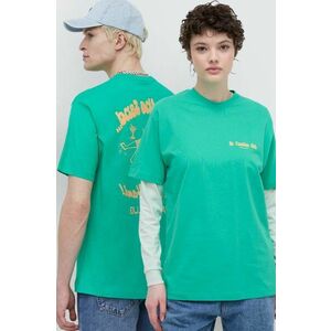 On Vacation tricou din bumbac Beach Day culoarea verde, cu imprimeu, OVC T145 imagine