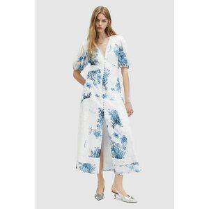 AllSaints rochie DINAH DEKORAH DRESS maxi, evazati, WD557Z imagine