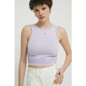 Tommy Jeans top culoarea violet DW0DW17893 imagine