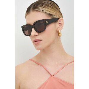 Gucci ochelari de soare femei, culoarea maro imagine