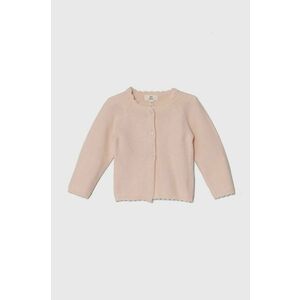 zippy cardigan din bumbac pentru bebeluși culoarea roz, light imagine